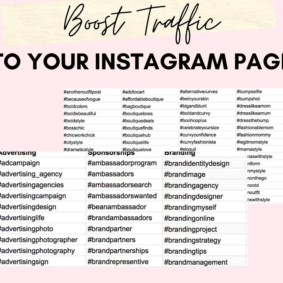 1000 Hashtags 50 Nichos Hashtags de Instagram Biblioteca de Hashtags ...