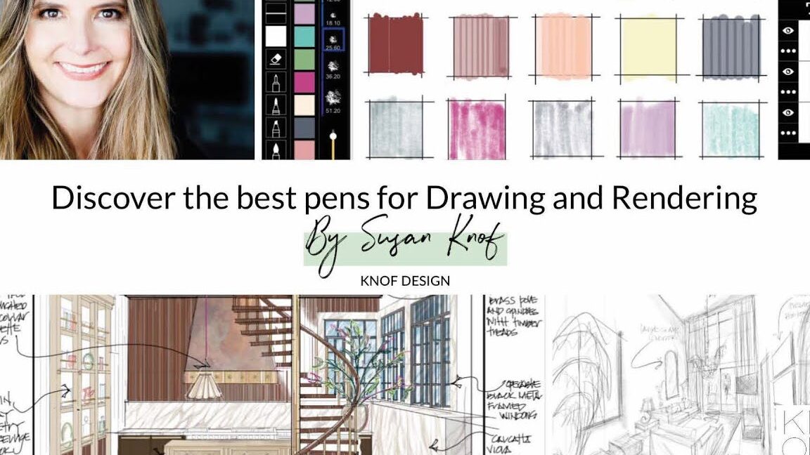 Descubra los mejores bolígrafos para dibujar y renderizar con Morpholio Trace con Susan Knof