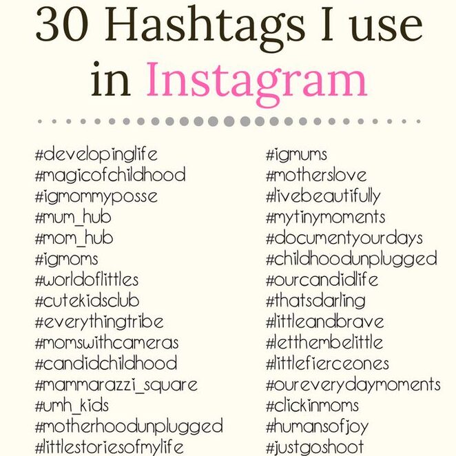 Hashtags para usar en Instagram - Super Busy Mum - Irlanda del Norte ...