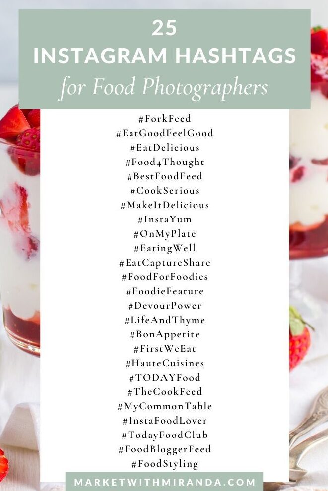 Hashtags de fotografía de alimentos para mejorar tu juego de Instagram