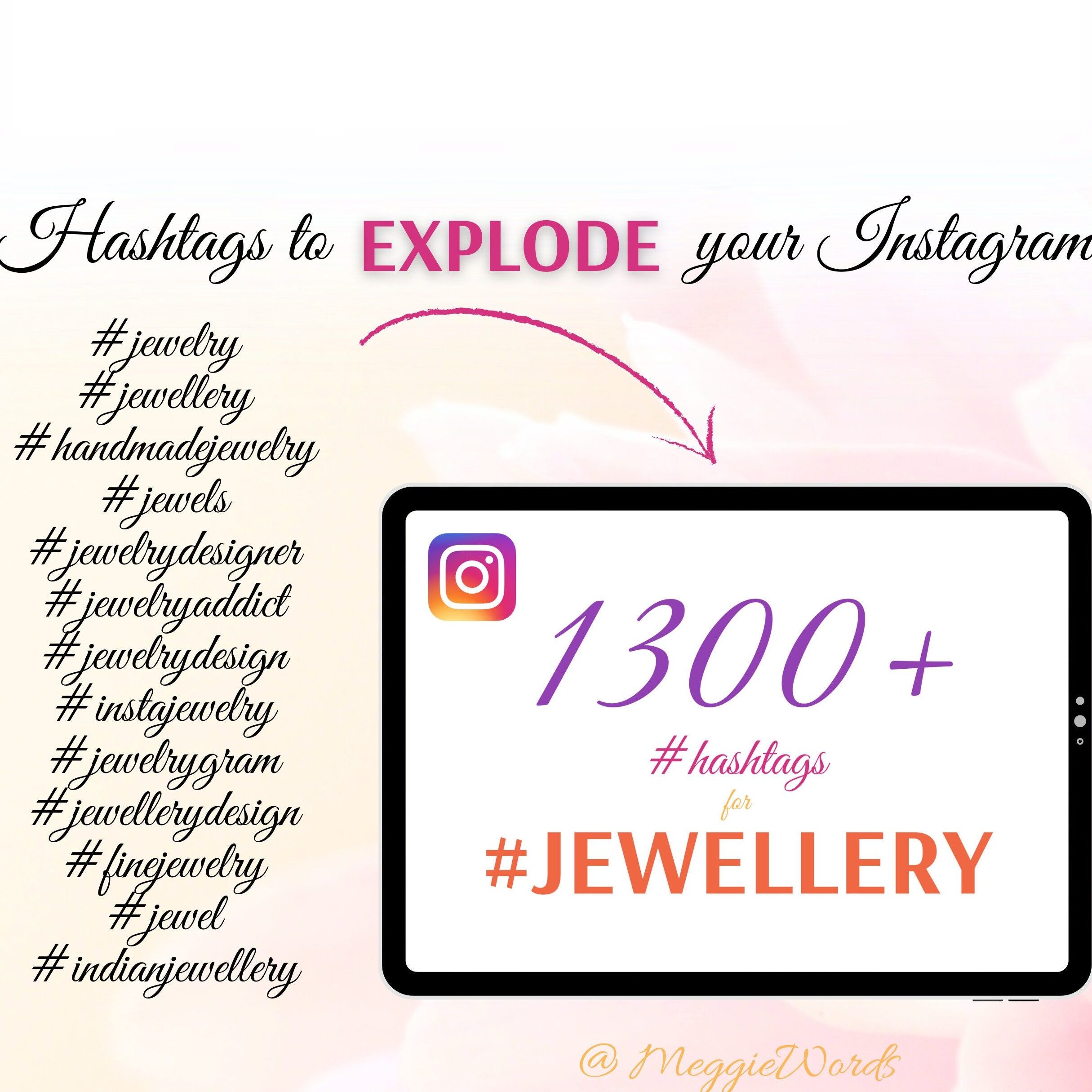 Hashtags de Instagram para JOYERÍA, 1300 mejores palabras clave para ...
