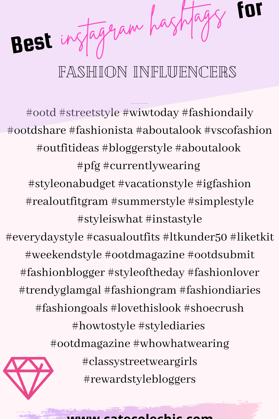 Los mejores hashtags de Instagram para influencers de moda |