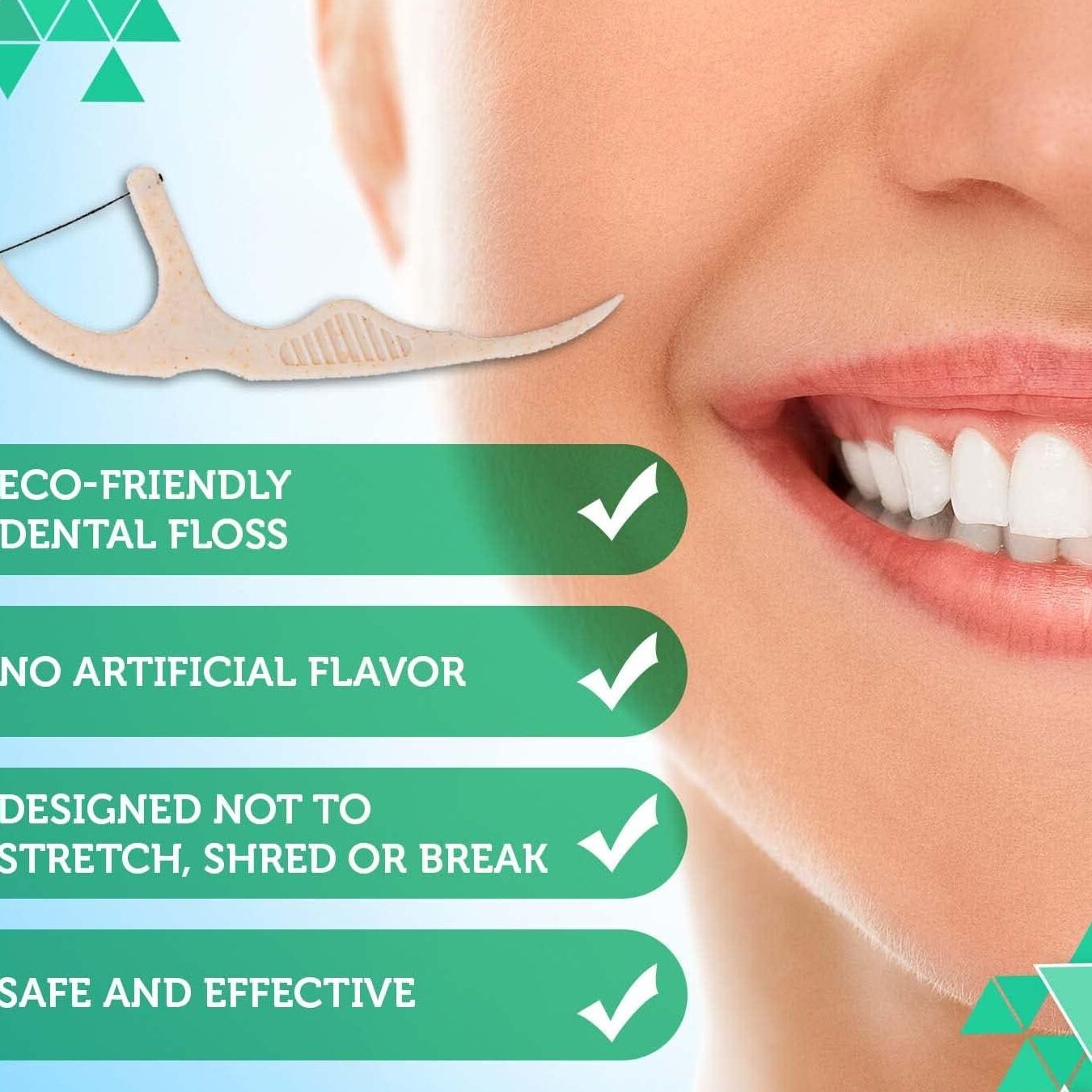 Selecciones de hilo dental ecológico Beautiful Mind para limpieza de dientes...