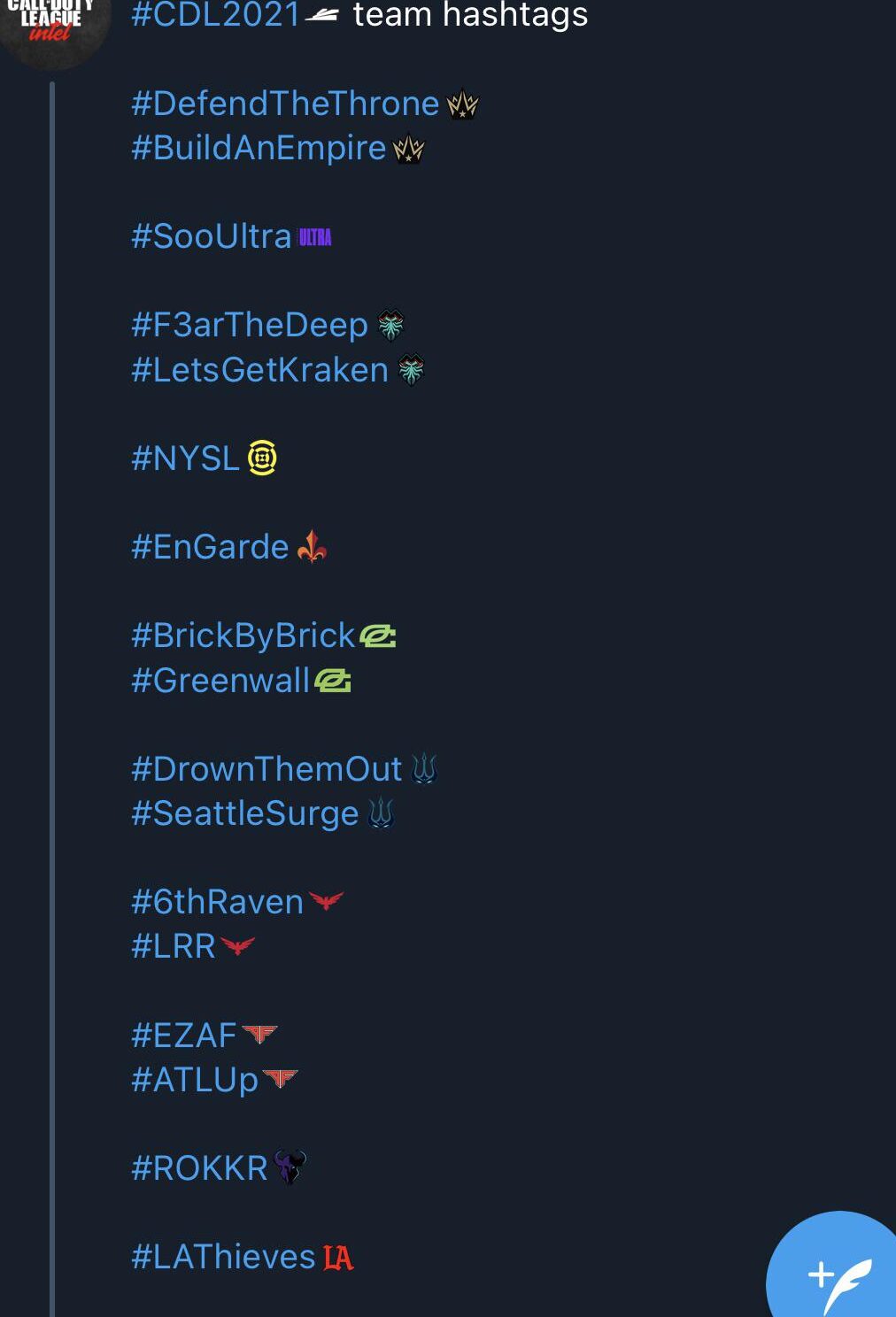 Se acaban de agregar hashtags a Twitter, COD League finalmente en ...