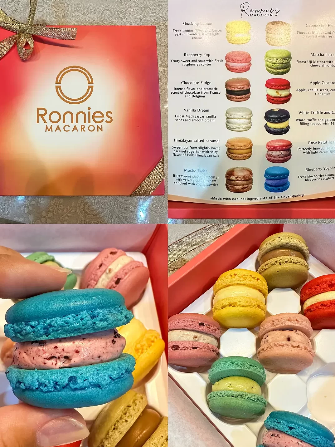 El macarrón de Ronnie está delicioso.