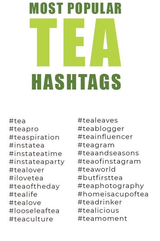 405 mejores #Hashtags de TÉ para hacer crecer tu cuenta de Instagram |