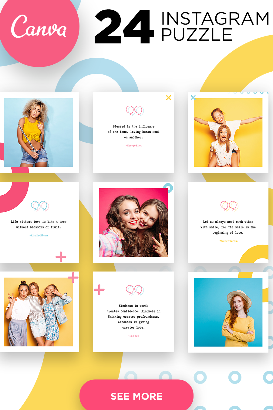 Plantilla de rompecabezas de Instagram para Canva |